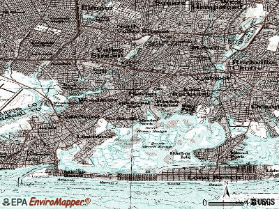 Hewlett Bay Park topographic map