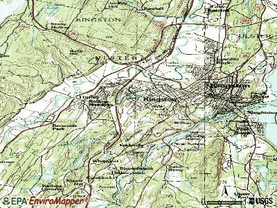 Hillside topographic map
