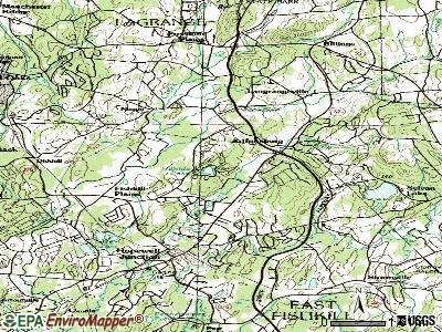 Hillside Lake topographic map