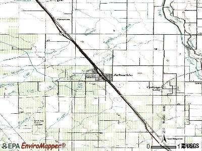 Arbuckle topographic map