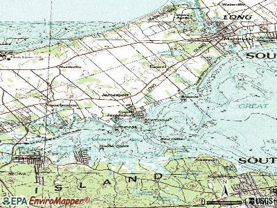 Jamesport topographic map