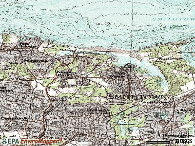 Kings Park topographic map