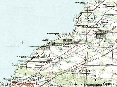 Lake Erie Beach topographic map