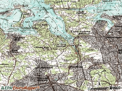 Laurel Hollow topographic map
