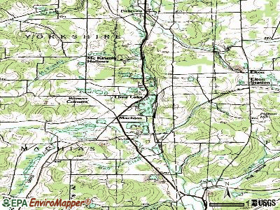 Lime Lake-Machias topographic map