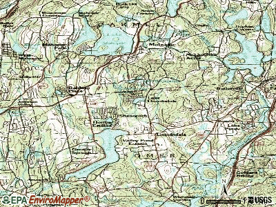 Lincolndale topographic map