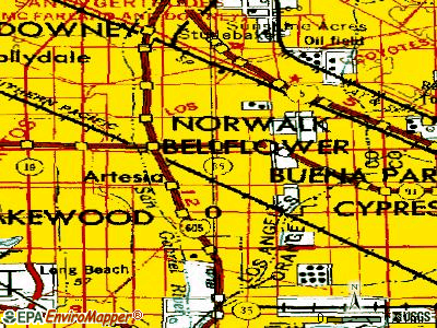 Artesia topographic map