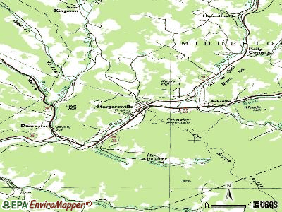Margaretville topographic map