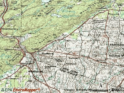 Montebello topographic map