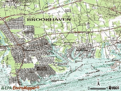 Moriches topographic map