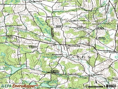 Morrisville topographic map