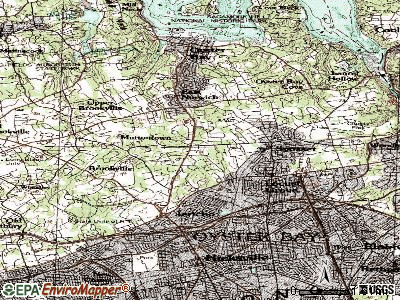 Muttontown topographic map