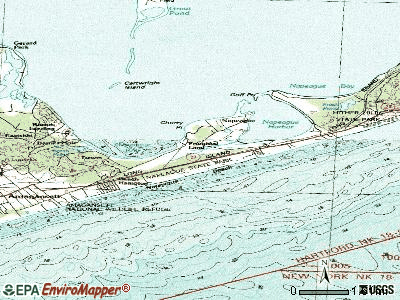 Napeague topographic map