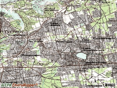 Nesconset topographic map