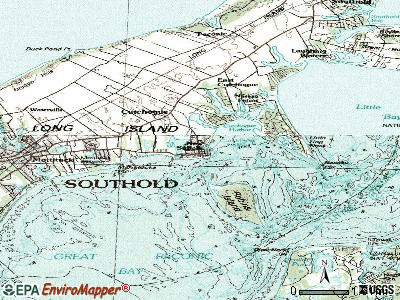 New Suffolk topographic map