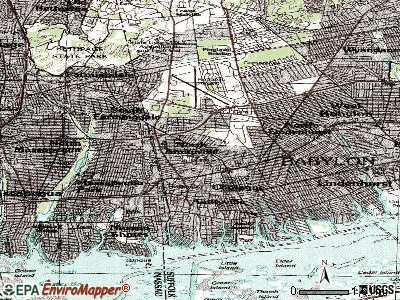 North Amityville topographic map