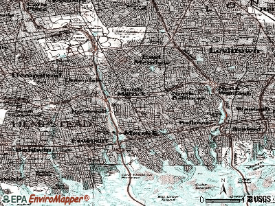 North Sea topographic map