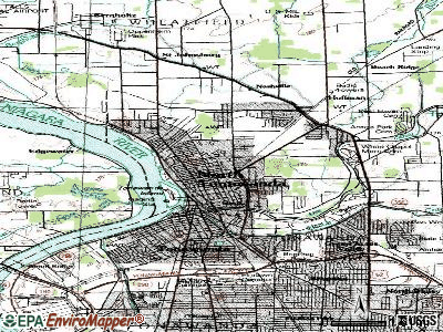 North Tonawanda topographic map