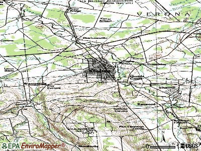 Oneida topographic map