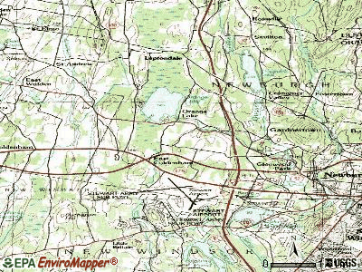 Orange Lake topographic map