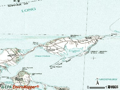 Orient topographic map