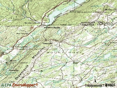 Oriskany topographic map