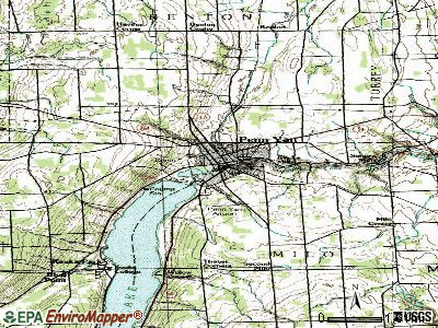 Pine Bush topographic map