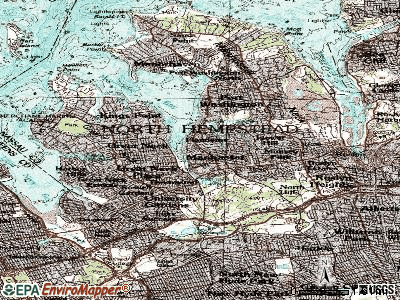 Plandome Heights topographic map