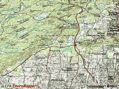 Pomona topographic map