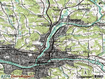 Port Dickinson topographic map