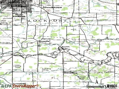 Rapids topographic map