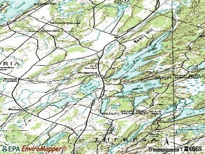 Redwood topographic map