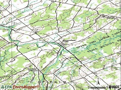 Rensselaer Falls topographic map