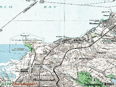Bayview-Montalvin topographic map