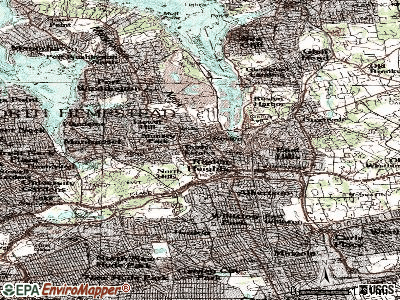 Roslyn Estates topographic map