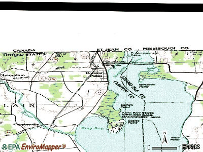 Rouses Point topographic map