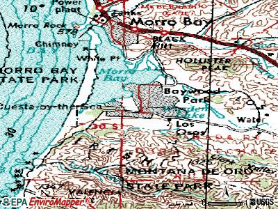 Baywood-Los Osos topographic map