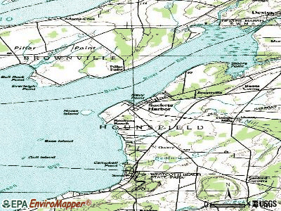 Sackets Harbor topographic map