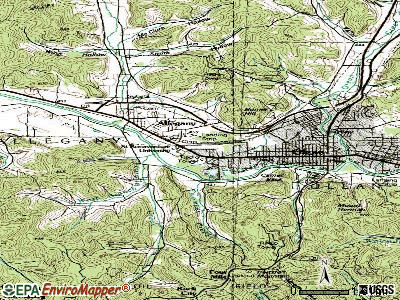 St. Bonaventure topographic map
