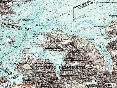 Sands Point topographic map