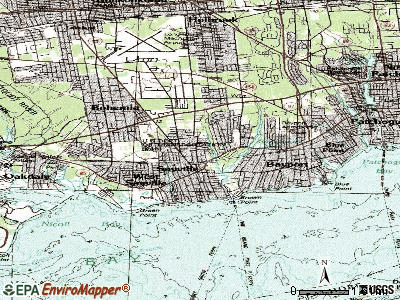 Sayville topographic map