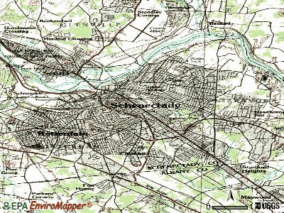 Schenectady topographic map