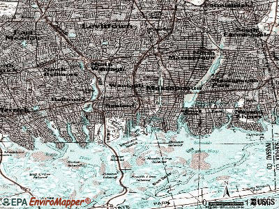 Seaford topographic map