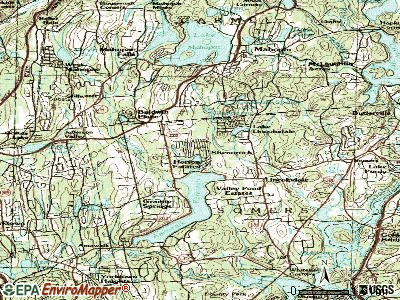 Shenorock topographic map