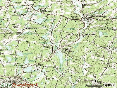 South Fallsburg topographic map
