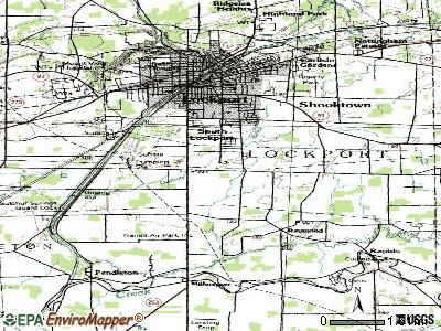 South Lockport topographic map