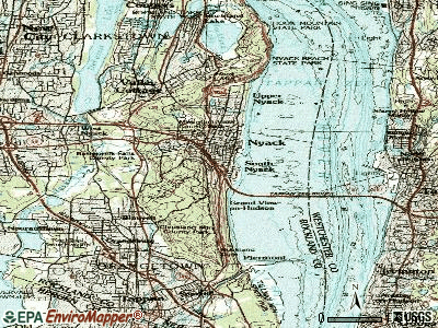 South Nyack topographic map