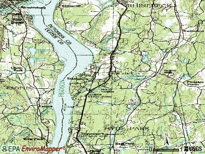 Staatsburg topographic map