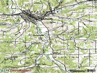 Stannards topographic map