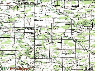 Town Line topographic map
